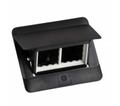 4 МОДУЛНА ПОП-ЪП КУТИЯ ЗА ВГРАЖДАНЕ LGR 654002 ЧЕРЕН + КИТ