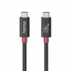 HAMA Кабел USB-C еMarker, USB 4 Gen 4, 80 Gbit/s, 1 м, 5 A, 240 W ,черен