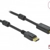 Кабел Delock DisplayPort мъжко - HDMI мъжко, 5 м., 4K 60Hz, Черен