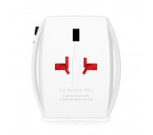 Адаптер SKROSS AC65PD, USB-A, USB-C, 1.302976, World, Бял
