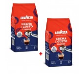 1+1 КАФЕ LAVAZZA ESPRESSO CREMA GUSTO ЗЪРНА 1КГ.