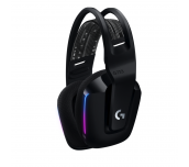 Геймърски слушалки Logitech G733 Lightspeed Wireless RGB, Микрофон, Черни