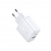 ЗАРЯДНО UGREEN X227 220V 1xUSB-C,1xUSB A,20W,mini, БЯЛ