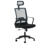 ДИРЕКТОРСКИ СТОЛ CARMEN 7562 МЕШ ЧЕРЕН + СИВ