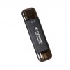 Transcend 2TB, External SSD, ESD310C, USB 10Gbps, Type C/A, Black