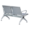ПОСЕТИТЕЛСКА ПЕЙКА С 2 МЕСТА CR-1031-2 - СРЕБЪРНА