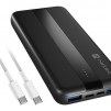 Natec Powerbank Trevi Slim Q V2 10000MAh 2X USB-A 18W + 1X USB-C 20W + USB-C - USB0-C CABLE