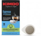 КАФЕ КАПСУЛИ KIMBO ESPRESSO DECAFFEINATO 18 БР.