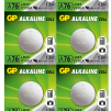 Бутонна алкална батерия GP BATTERIES, GPА76, LR44, 1.55V, Цена за 1 бр.
