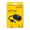 Мрежова карта Delock 66039 USB-A - RJ45, USB 3.2 Gen 1 AX88179A, Gigabit Ethernet