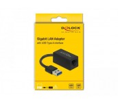 Мрежова карта Delock 66039 USB-A - RJ45, USB 3.2 Gen 1 AX88179A, Gigabit Ethernet
