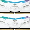 Памет Team Group T-Force Delta RGB White DDR5 32GB (2x16GB) 6000MHz CL38