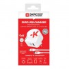 Адаптер-зарядно SKROSS Euro USB Charger AC65PD, USB-A, USB-C