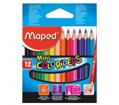 ЦВЕТНИ МОЛИВИ MAPED COLOR PEPS 12 ЦВЯТА КЪСИ
