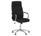 ДИРЕКТОРСКИ СТОЛ CARMEN 7529-1 ДАМАСКА ХРОМ ЧЕРЕН