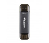 Transcend 512GB, External SSD, ESD310C, USB 10Gbps, Type C/A, Black