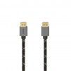 Кабел HAMA DisplayPort мъжко - DisplayPort мъжко, 2 м, 8K Ultra HD, Алуминий, Позл.конектори, Черен