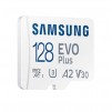 Карта памет Samsung EVO Plus, microSDXC, UHS-I, 128GB, Адаптер