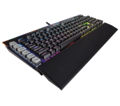 Геймърска клавиатура Corsair K95 RGB PLATINUM Mechanical (метална основа, RGB Backlit, Cherry MX Brown, US layout) Black