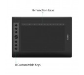 Графичен таблет HUION H610PRO V2,  USB, Черен