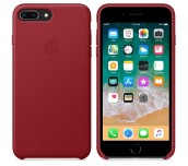 Apple iPhone 8 Plus/7 Plus Leather Case - (PRODUCT)RED