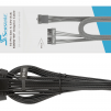 Кабел Seasonic 90° 12VHPWR 600W 16-Pin към 2x8 Pin за Seasonic захранвания