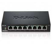 Суич D-Link DES-108/E, 8 портов 10/100 , метален корпус