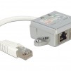 Адаптер DeLock Port Doubler, 1 x RJ45 plug - 2 x RJ45 jack (2 x Ethernet)