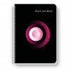 ТЕТРАДКА СПИРАЛА B&W PP EXCLUSIVE DOTS A4 80Л М.КВ
