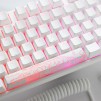 Геймърскa механична клавиатура Ducky One 3 Pure White TKL Hotswap Cherry MX Clear, RGB, PBT Keycaps