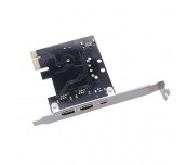 Контролер ESTILLO 1394AV 3+1 port 1394 FireWire PCI ex Host Adapter, Low profile