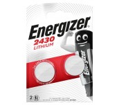 Бутонна батерия литиева ENERGIZER CR2430, 3V,  2 бр. в блистер, цена за 2 батерии