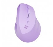 Natec Vertical Mouse Crake 2 Wireless, 2400DPI Bluetooth 5.2 + 2.4 GHz Pure Lavender
