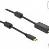 Кабел Delock USB-C - HDMI (DP Alt Mode) 4K 60 Hz, 1 m, Черен