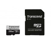 Transcend 256GB micro SD w/ adapter U3, High Endurance