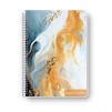 ТЕТРАДКА СПИРАЛА B&W MARBLE A4 105Л 3 ТЕМИ