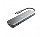 Докинг станция Silicon Power Boost SU20, 7 в 1, USB-C