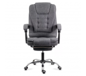 МАСАЖЕН ДИРЕКТОРСКИ СТОЛ  TRISTAN 1 ДАМАСКА СИВ