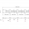 Кабел Power Molex 4 Pin  > 4 x SATA 15 Pin, 40cm