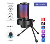 Настолен микрофон FIFINE A8V RGB - Black