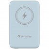 Verbatim MCP-10BE Power Pack 10000 mAh with UBS-C PD 20W / Magnetic Wireless Charging 15W Blue