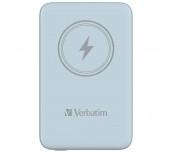 Verbatim MCP-10BE Power Pack 10000 mAh with UBS-C PD 20W / Magnetic Wireless Charging 15W Blue