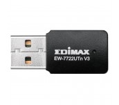 Безжичен мини адаптер EDIMAX EW-7722UTN V3, USB, Realtek, 2.4Ghz, 802.11n/g/b