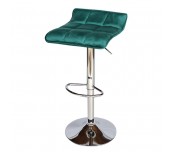 БАР СТОЛ CALIPSO 5 КАДИФЕ ТЪМНОЗЕЛЕН