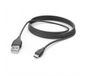HAMA Кабел за зареждане, USB-A - Micro-USB, 3 m, черен