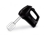 Tefal HT310838, Hand Mixer, 300W, 5 Speeds + turbo, 2 Beaters, 2 Dough hooks, black