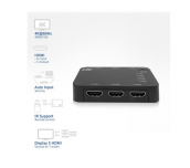 HDMI суич ACT AC7841, 5/1, 3D, 4K@60Hz, Черен