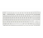 Геймърскa механична клавиатура Ducky One 3 Pure White TKL Hotswap Cherry MX Clear, RGB, PBT Keycaps