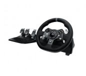 Logitech G920 Driving Force Racing Wheel, Xbox One, PC, 900° Rotation, Dual Motor Force Feedback, Adjustable Pedals, Leather