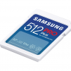 Карта памет Samsung PRO Plus, SD Card, 512GB, Бяла